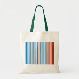 Warming Stripes Germany 1881-2020 Tote Bag
