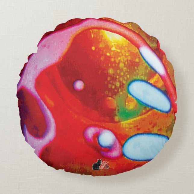 Warming Wraith Round Cushion (Front)