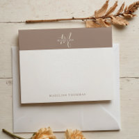 Warmth Beige Monogrammed Script
