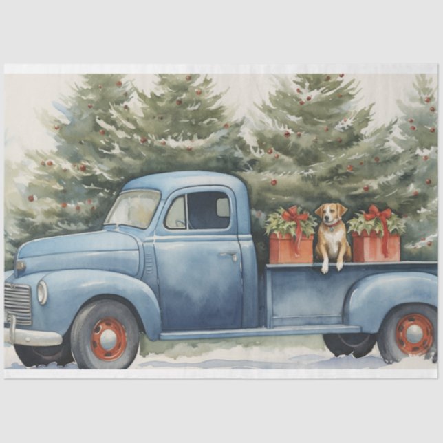 Warmth of a Vintage Christmas Tissue Paper (Front)