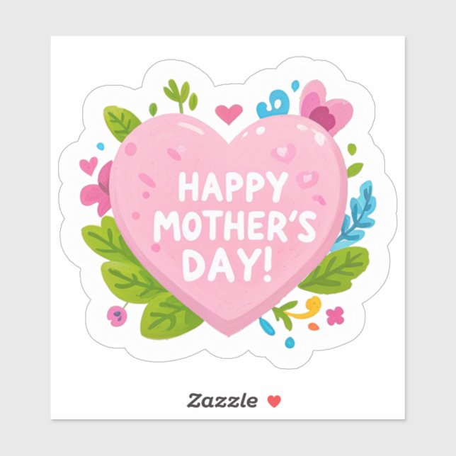 Warmth of Affection- Happy Mother’s Day Heart-shap (Sheet)