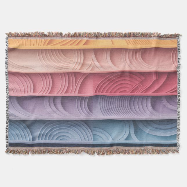 Warna Gradient Layers Throw Blanket (Front)