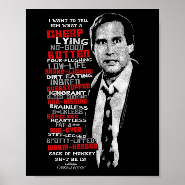 Warner Bros. Christmas Vacation Profanities - Wome Poster (Front)