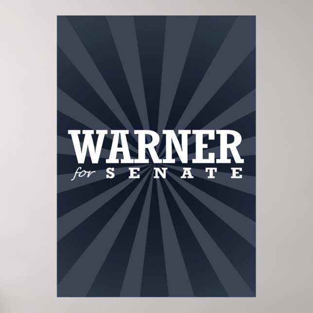 WARNER FOR SENATE 2014 POSTER (Front)