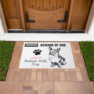 Warning -24" x 36" Door Mat