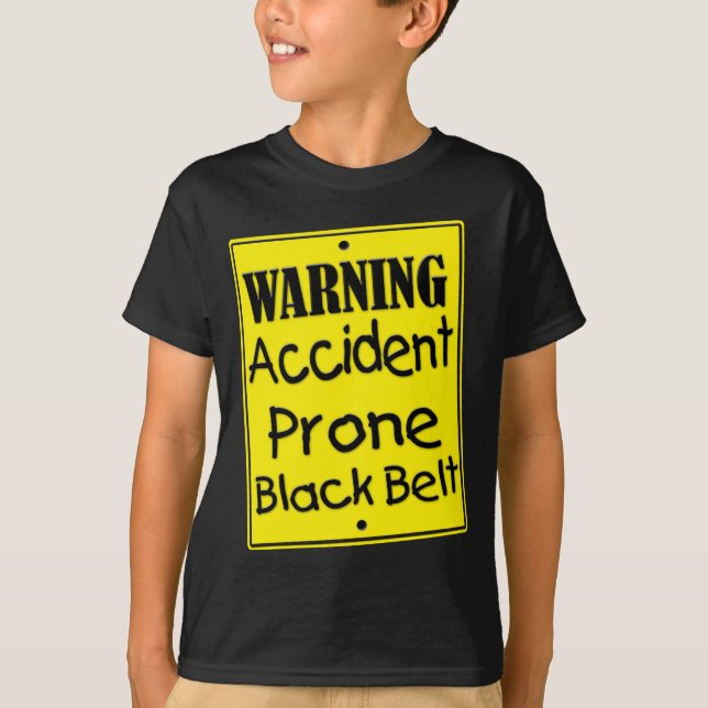 Warning Accident Prone Yellow Shirt (Front)