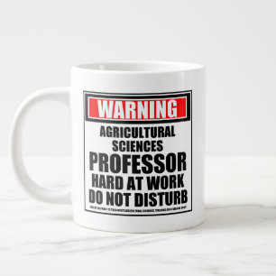 Warning Agricultural Sciences Professor Large Coffee Mug
