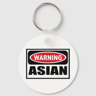 Warning ASIAN Key Chain