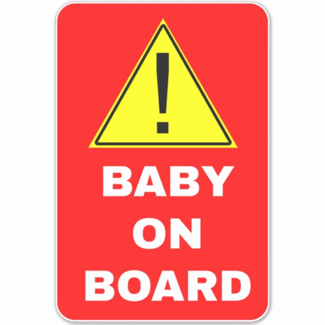 Warning Baby On Board Car (Front)