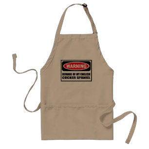 Warning BEWARE OF MY ENGLISH COCKER SPANIEL Apron
