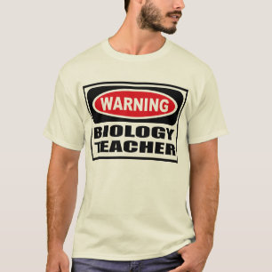 Warning BIOLOGY TEACHER Men's T-Shirt