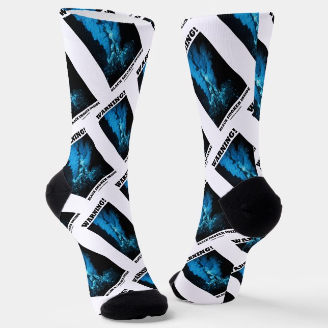 Warning! Black Smoker Inside Sea Vent Socks (Angled)