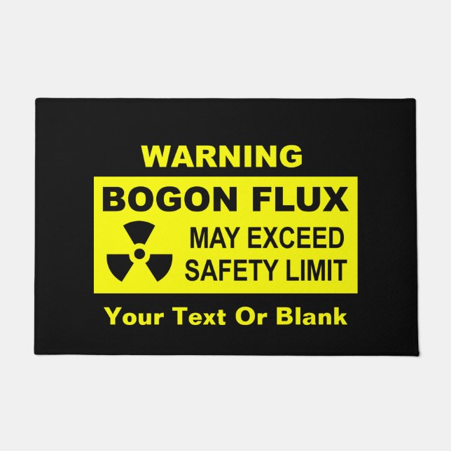 Warning: Bogon Flux Doormat (Front)