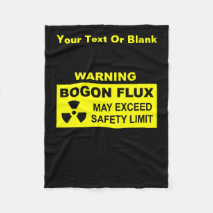 Warning: Bogon Flux Fleece Blanket