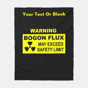 Warning: Bogon Flux Fleece Blanket
