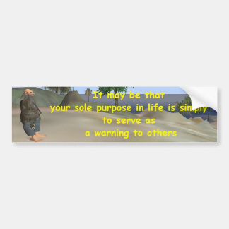 warning bumper sticker