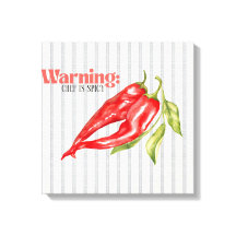 Warning Chef is Spicy Red Chilli Pepper Kitchen Ar