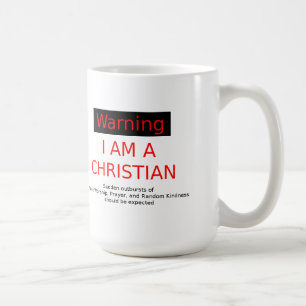 Warning - Christian White Coffee Mug