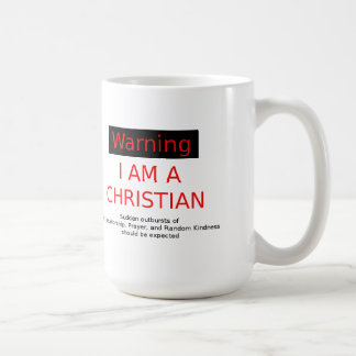 Warning - Christian White Coffee Mug