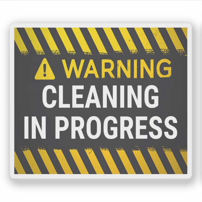 Warning Cleaning in Progress  (Front)