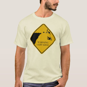 Warning Cliff Edge T-Shirt