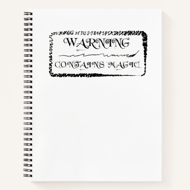 Warning: Contains Magic Notebook (Front)
