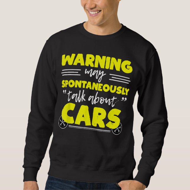 Warning Cool Cars And Auto Mechanic Tee (Front)