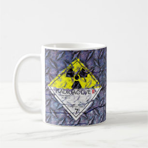 Warning! Corroded Radioactive Cat.2 Signs -  Coffee Mug