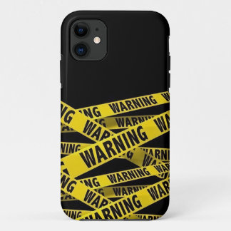 Warning crime scene tape iPhone 11 case
