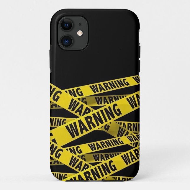 Warning crime scene tape Case-Mate iPhone case (Back)