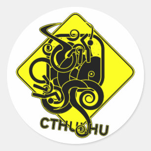 Warning: Cthulhu Stickers