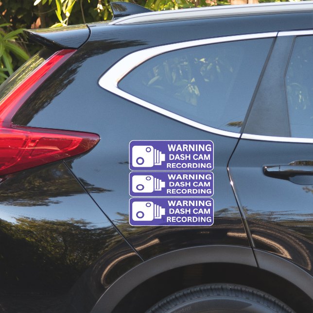 Warning Dash CAM Recording Vehicle Camera Security (Car Side)