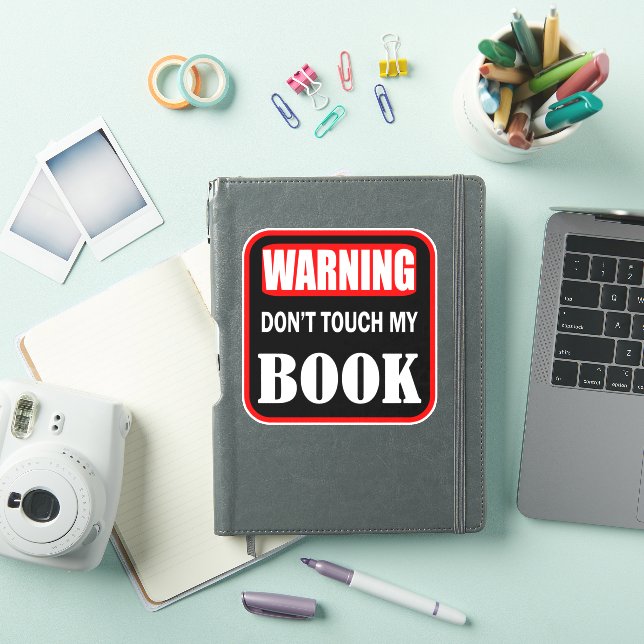 Warning don't touch my book (iPad Cover)