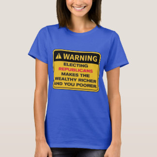 Warning Electing Republicans T-Shirt