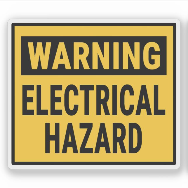 Warning Electrical Hazard (Front)