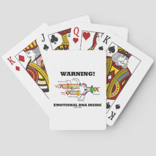 Warning! Emotional DNA Inside (DNA Replication) Playing Cards