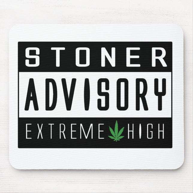 Warning Extreme High Mouse Mat (Front)