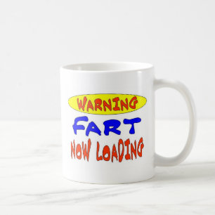 WARNING FART NOW LOADING COFFEE MUG