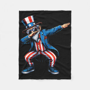 Warning Fireworks Firecrackers Safety Third 4th Of Fleece Blanket