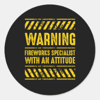 Warning Fireworks Specialist Pyro Pyrotechnic Gift