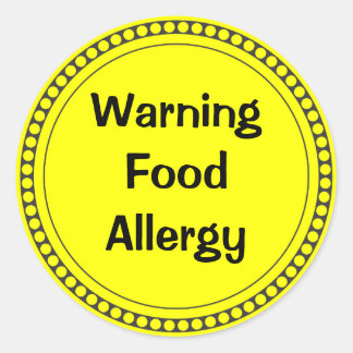 500+ Food Allergy Stickers and Food Allergy Sticker Designs | Zazzle