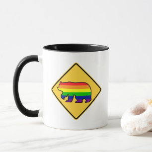 Warning! (Gay) Bear Crossing Mug