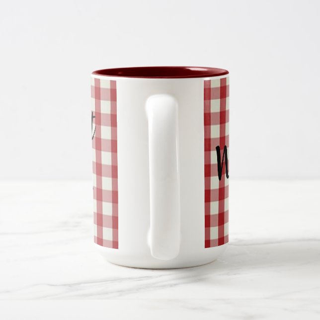 Warning: Genius at Work Two-Tone Coffee Mug (Handle)