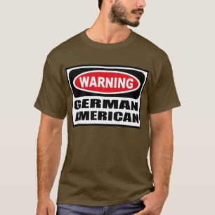 Warning GERMAN AMERICAN Men's Dark T-Shirt