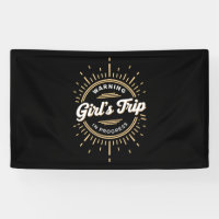 Warning Girls Trip in Progress Summer Vacation