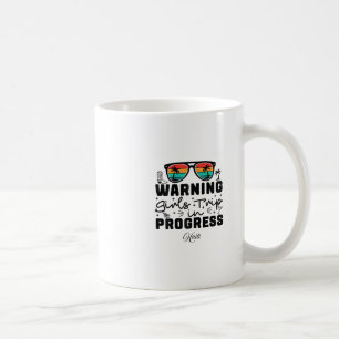 Warning Girls Trip In Progress Vacation Haiti  Coffee Mug