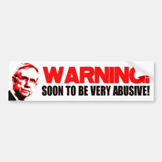 WARNING: HARRY REID BUMPER STICKER