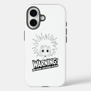 Warning! High Voltage, Low Patience, No Filter!  iPhone 16 Case