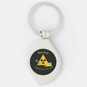 Warning: Highly Radioactive Before Coffee Key Ring