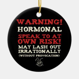 Warning! Hormonal Ceramic Tree Decoration